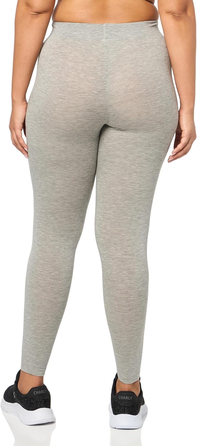 BOSS Женские Леггинсы из Мягкого Джерси, Medium Grey — фото 2
