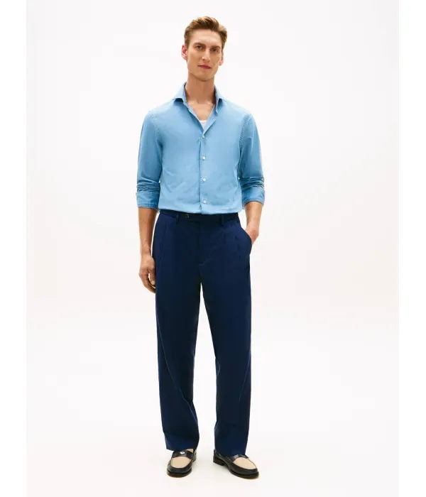 Джинсовая рубашка slim fit Tommy Hilfiger, синий — фото 2