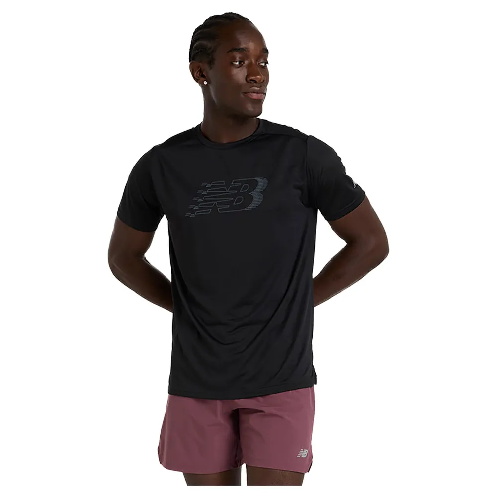 

Футболка с коротким рукавом спортивная New Balance Sport Essentials Printed, черный