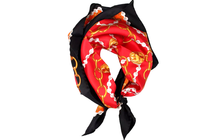 

Шелковый платок унисекс MOSCHINO