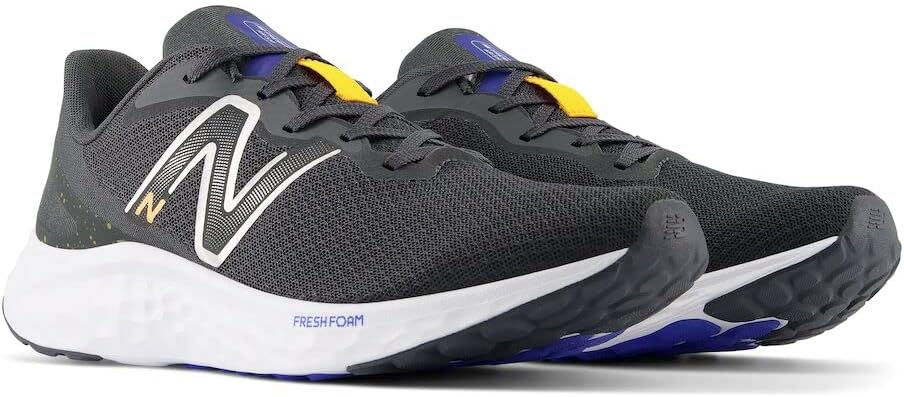 Кроссовки для бега New Balance Men's Fresh Foam Arishi V4, Blacktop/Hot Marigold — фото 4