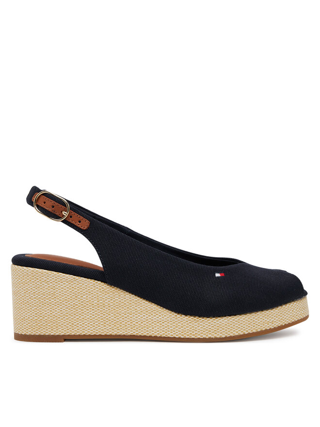 Сандалии Flag Mid Wedge Espad Slingback FW0FW08595 Tommy Hilfiger, синий