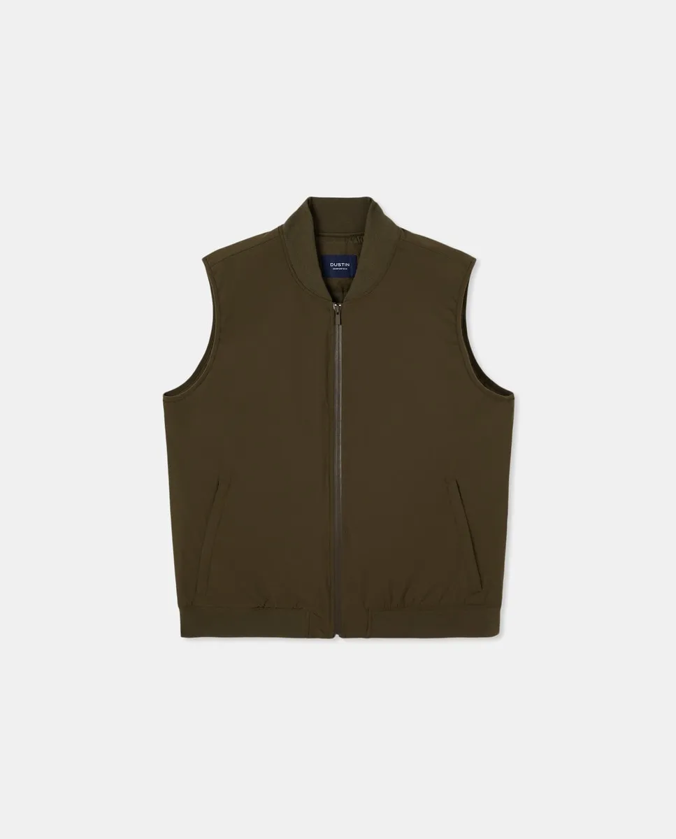 

Жилет мужской из ткани Comfortech, большие размеры Dustin, цвет Musgo