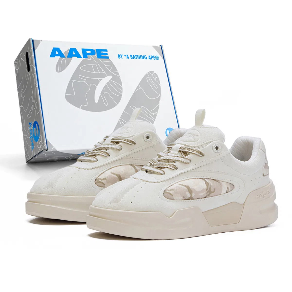 Кроссовки для скейтбординга легкие Aape серые — фото 3