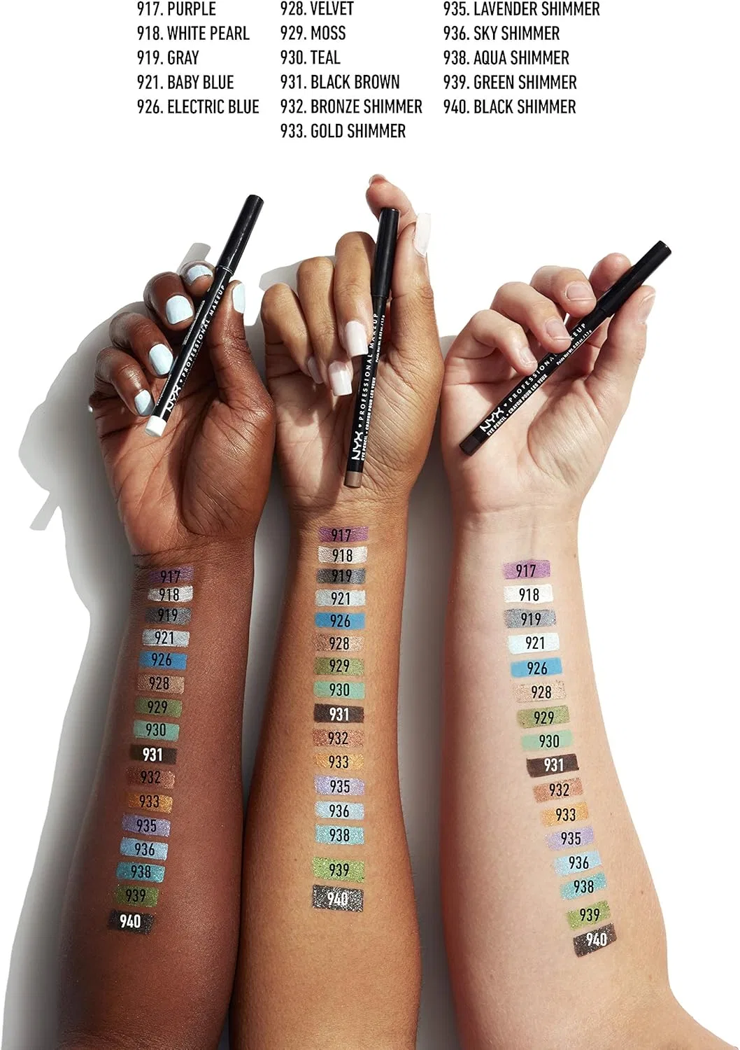 Карандаш для глаз NYX Professional Makeup Slim Eye Pencil Moss — фото 4