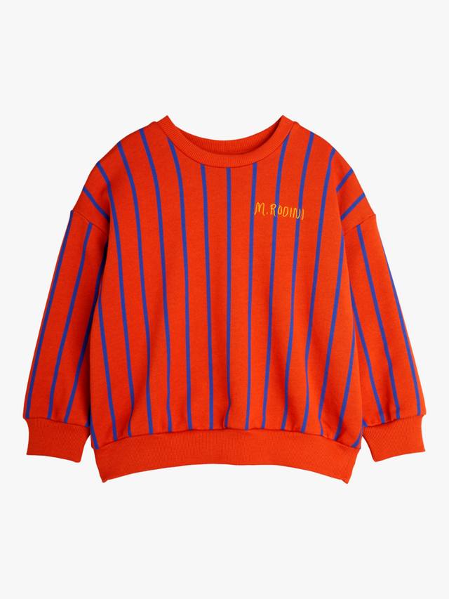 

Детская толстовка из органического хлопка Mini Rodini, цвет Orange Stripe