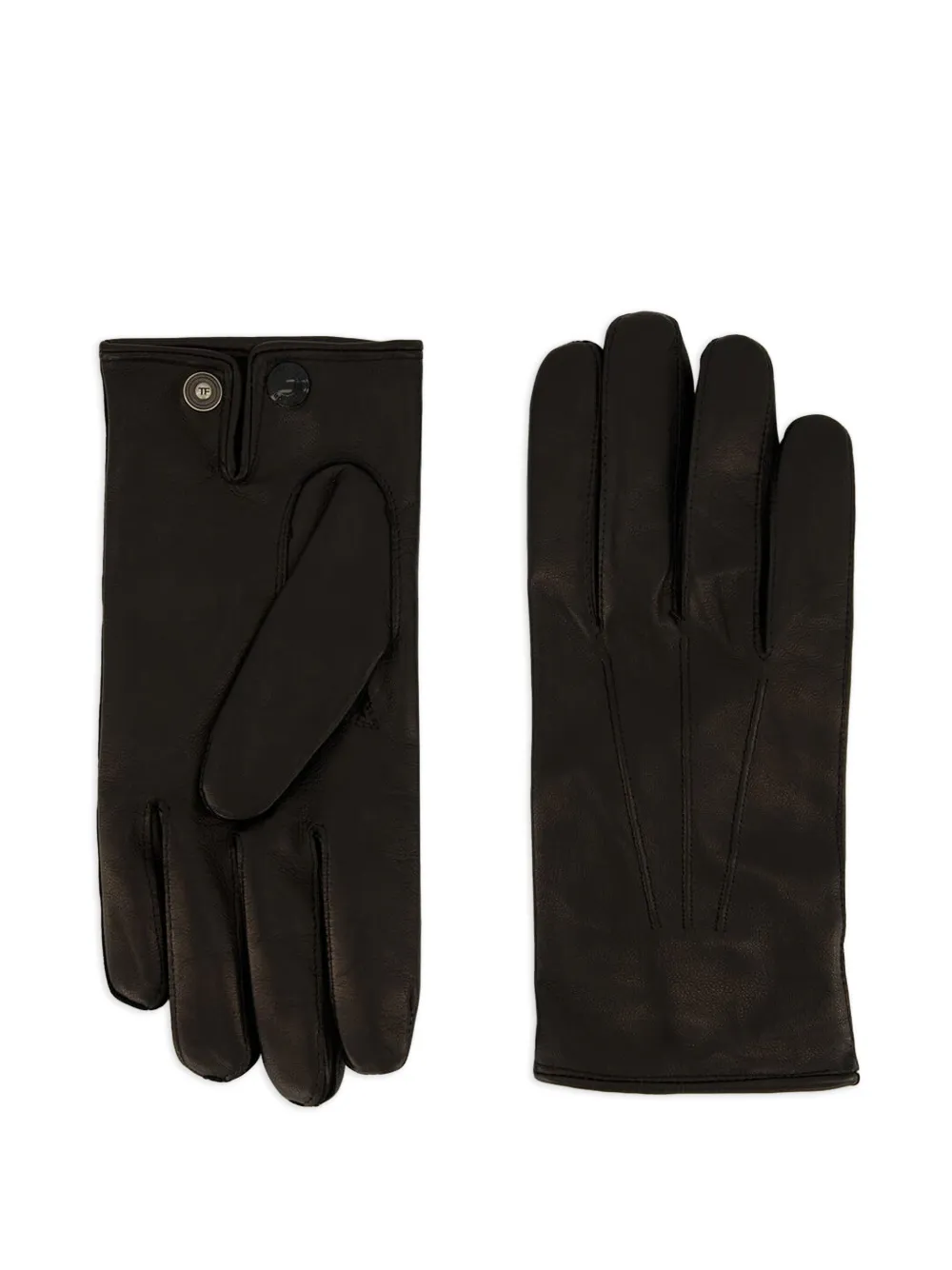 

Кожаные перчатки на кнопках TOM FORD, черный