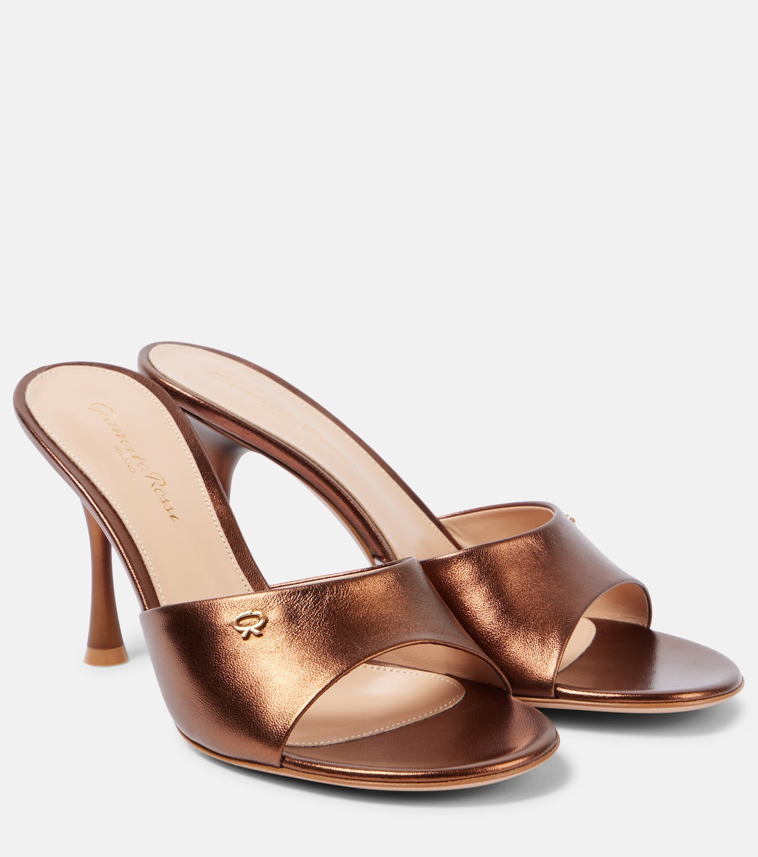 Кожаные мюли Gianvito Rossi, коричневый
