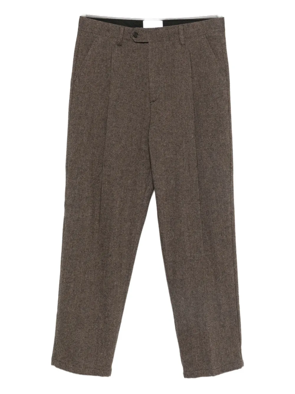 

Брюки прямого кроя со складками Marsem, коричневый