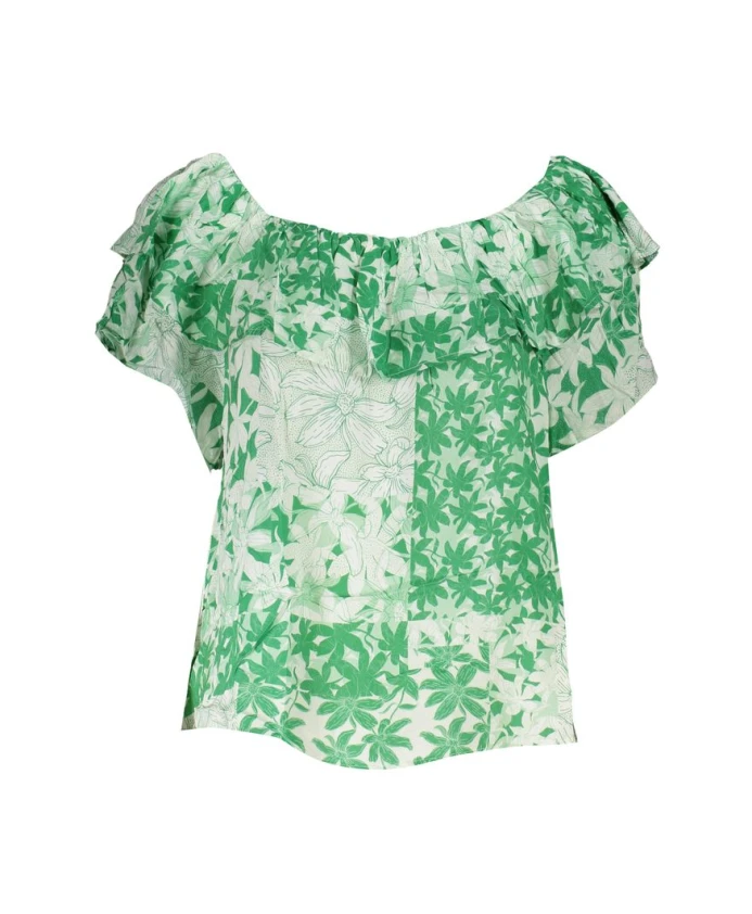 

Шикарная футболка в стиле бохо с логотипом Desigual, зеленый