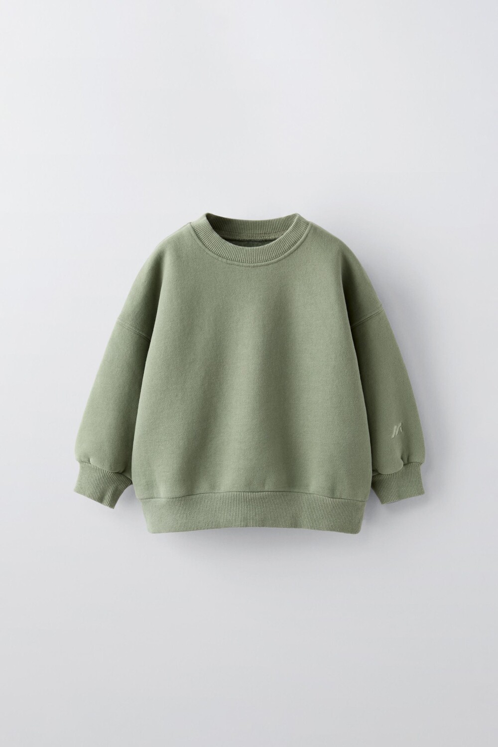 

Вышитая толстовка ZARA, средне-зеленый