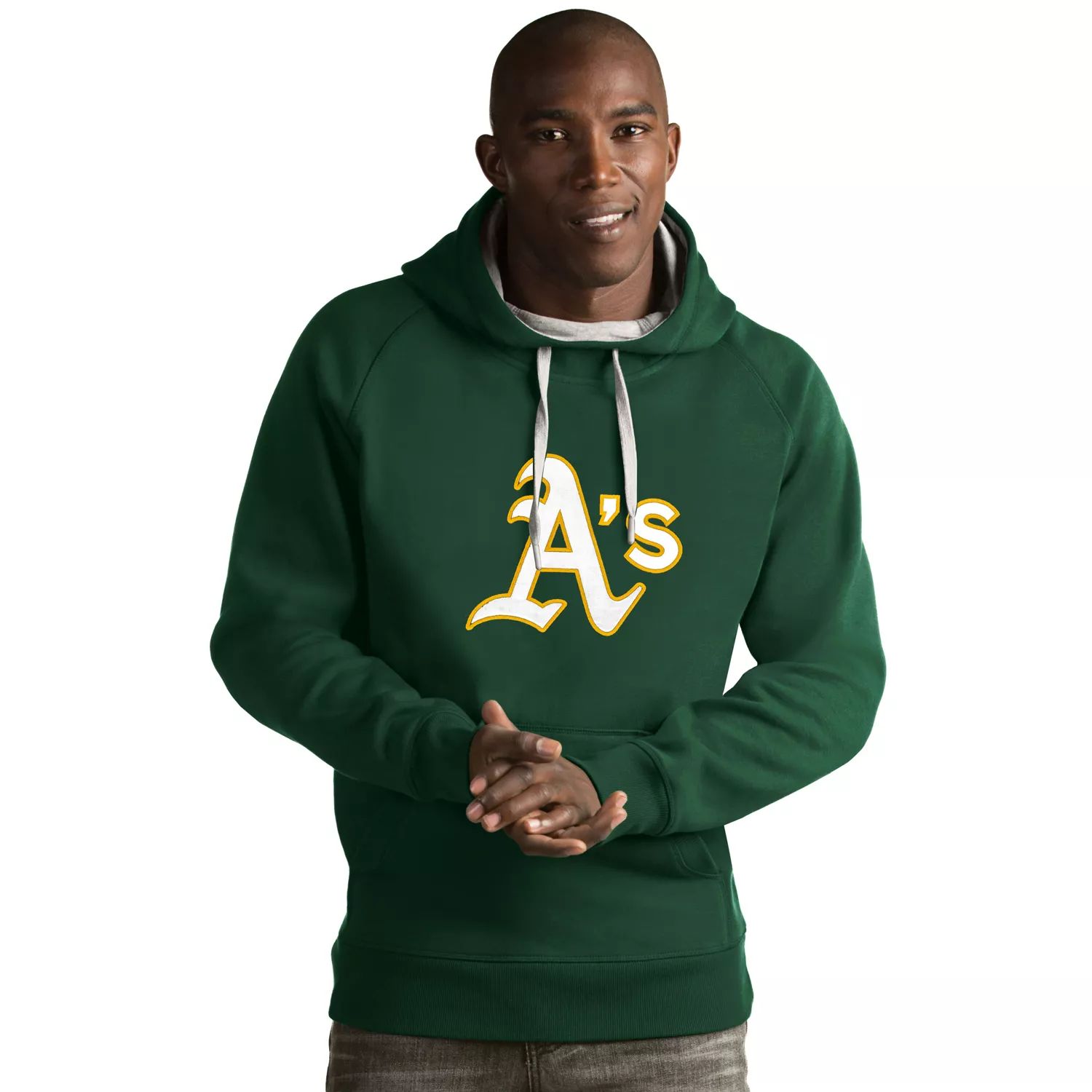 

Мужская толстовка с логотипом Oakland Athletics Victory Antigua