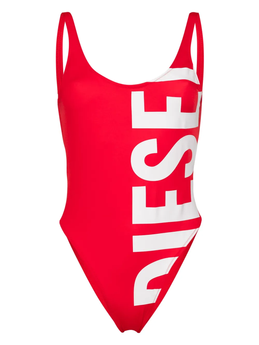 

Купальник с логотипом DIESEL, красный