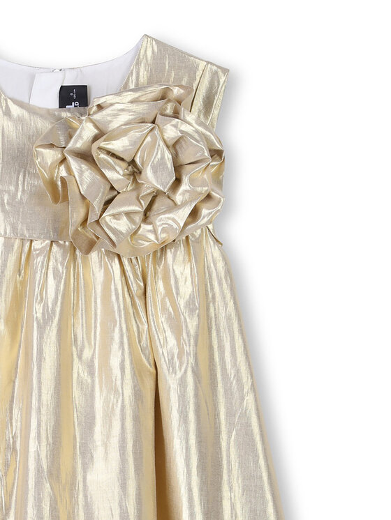 Элегантное платье обычного кроя Z30474 D Karl Lagerfeld Kids, золотой — фото 3