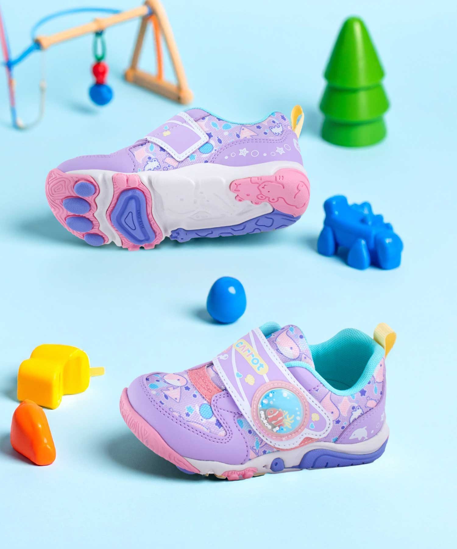 Детские кроссовки MoonStar CR C2384 фиолетового цвета Carrot, purple