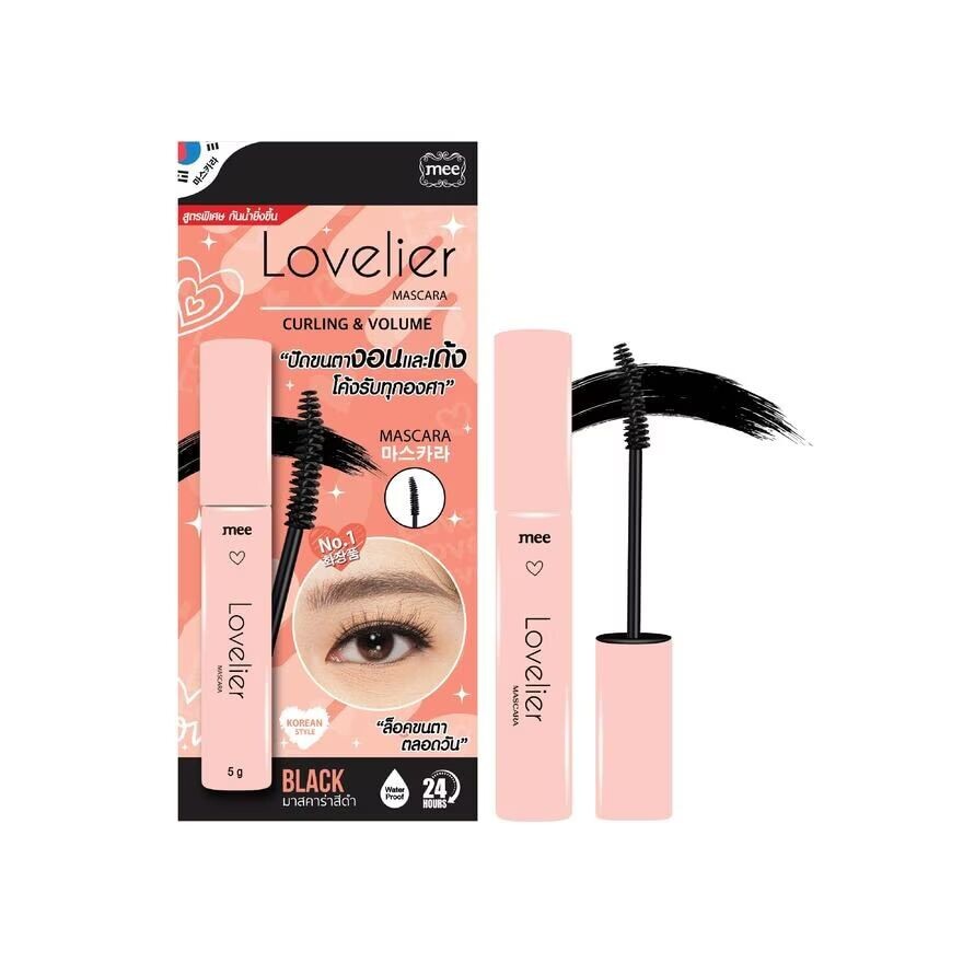 

Mee Тушь для ресниц Lovelier Curling Volume 5г. Черный, Black