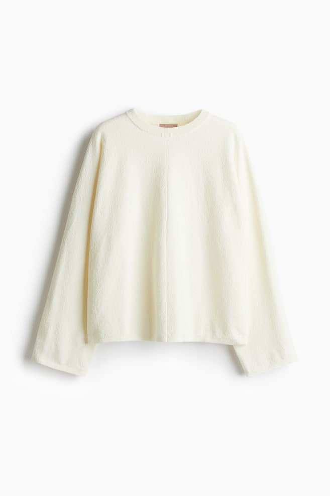 

Свитер в технике букле H&M, бежевый