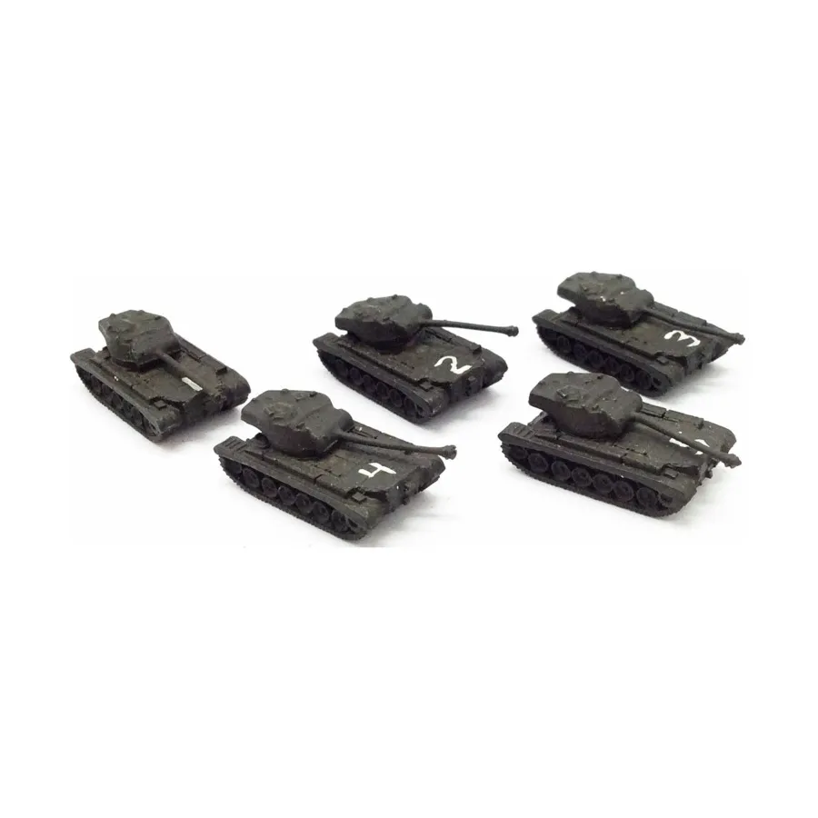 

Т26 Першинг Коллекция №2, WWII Micro Armour - United States - Loose Miniatures (1:285)
