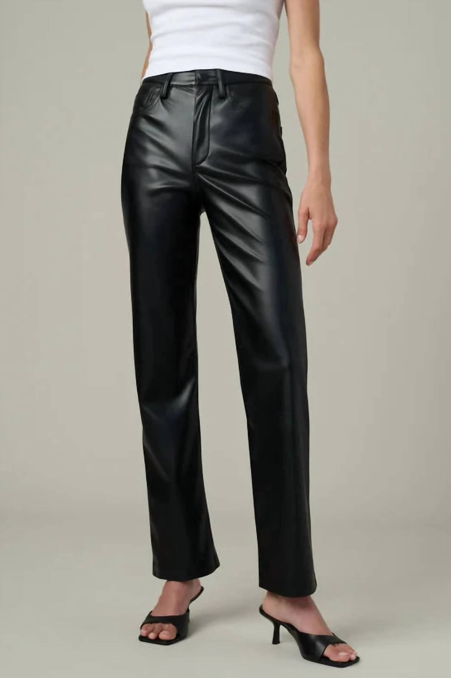 

Джинсы Margot Vegan Leather черного цвета JOE'S Jeans