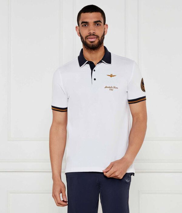 

Рубашка поло Regular fit Aeronautica Militare, белый