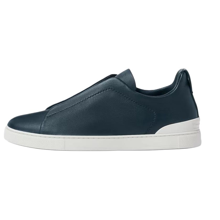 

Ermenegildo Zegna Кроссовки для скейтбординга Zegna Triple Stitch Low Top, синие, мужские
