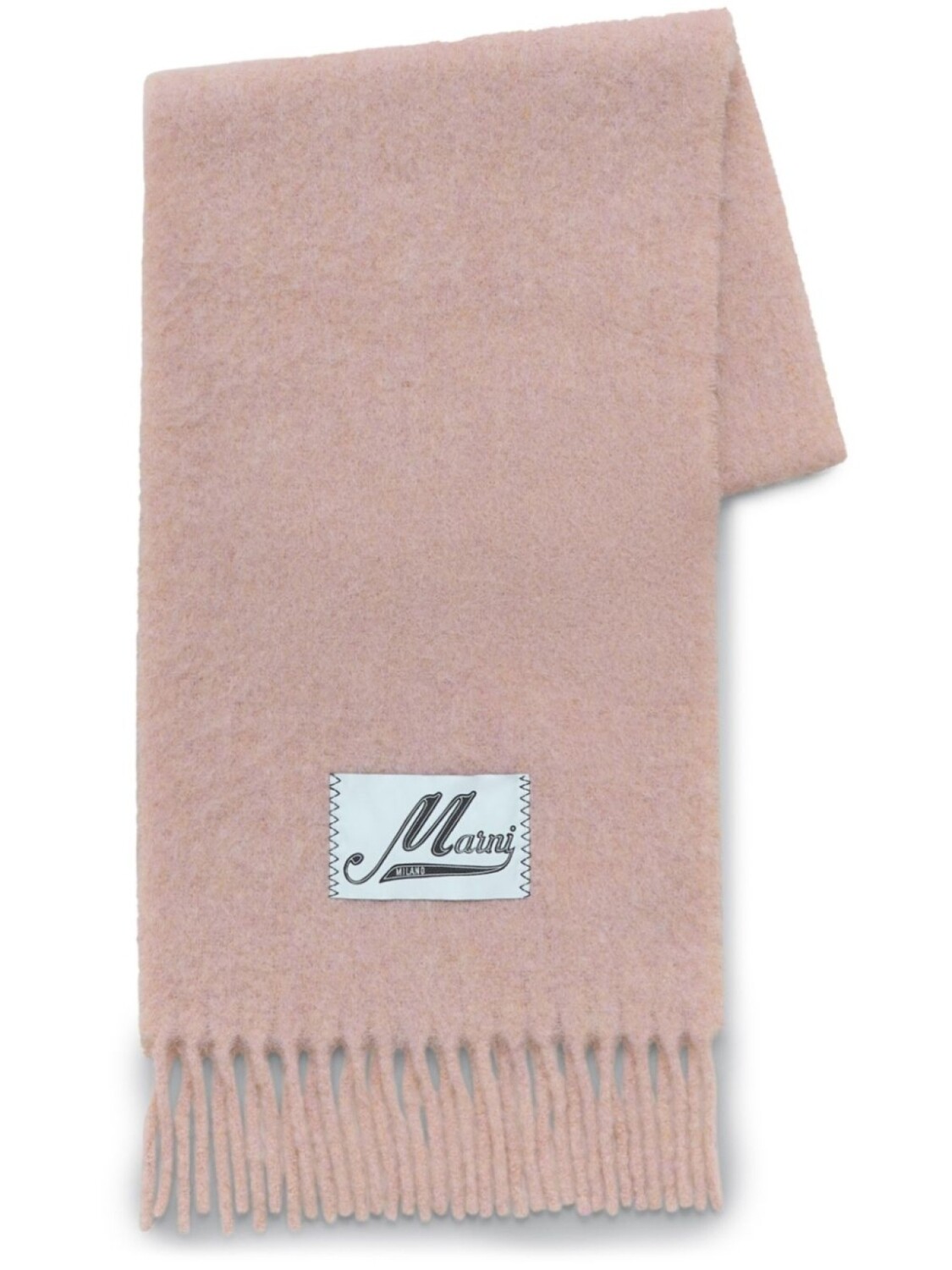 

Шарф с бахромой Marni, розовый