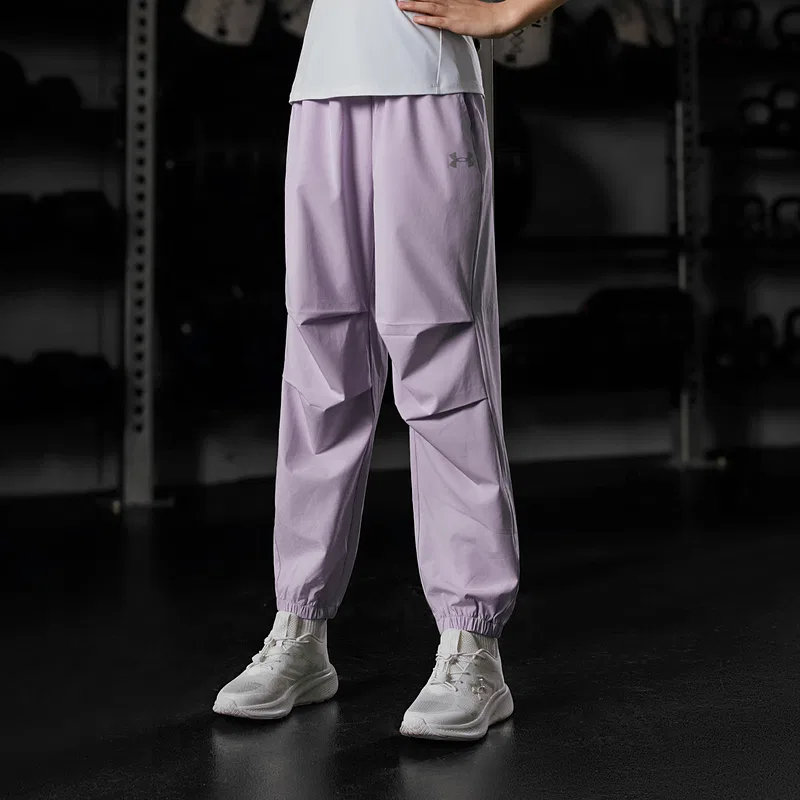 Детские быстросохнущие штаны для тренировок Under Armour Lavender — фото 4