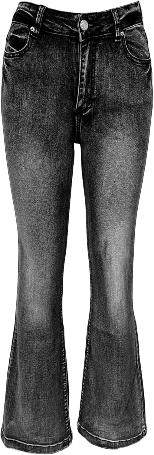 Джинсы клеш Rise Jeans, черный — фото 4