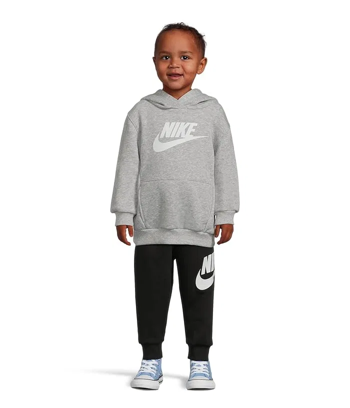 Худи Nike Kids Club Fleece, Dark Grey Heather — фото 4