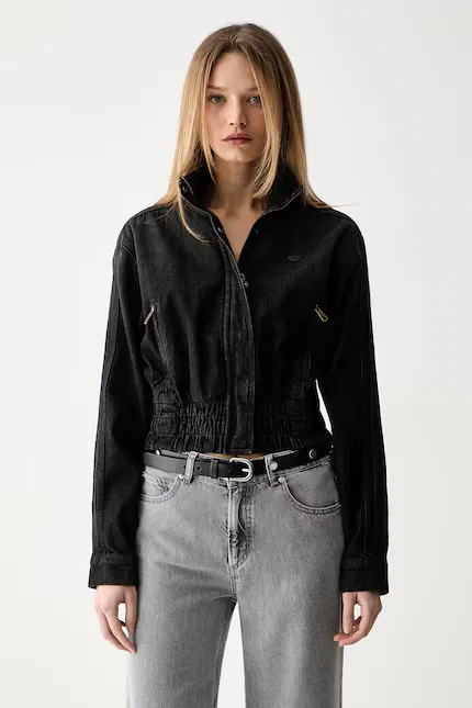 Куртка джинсовая короткая P ESS DENIM TT Adidas Originals, черный