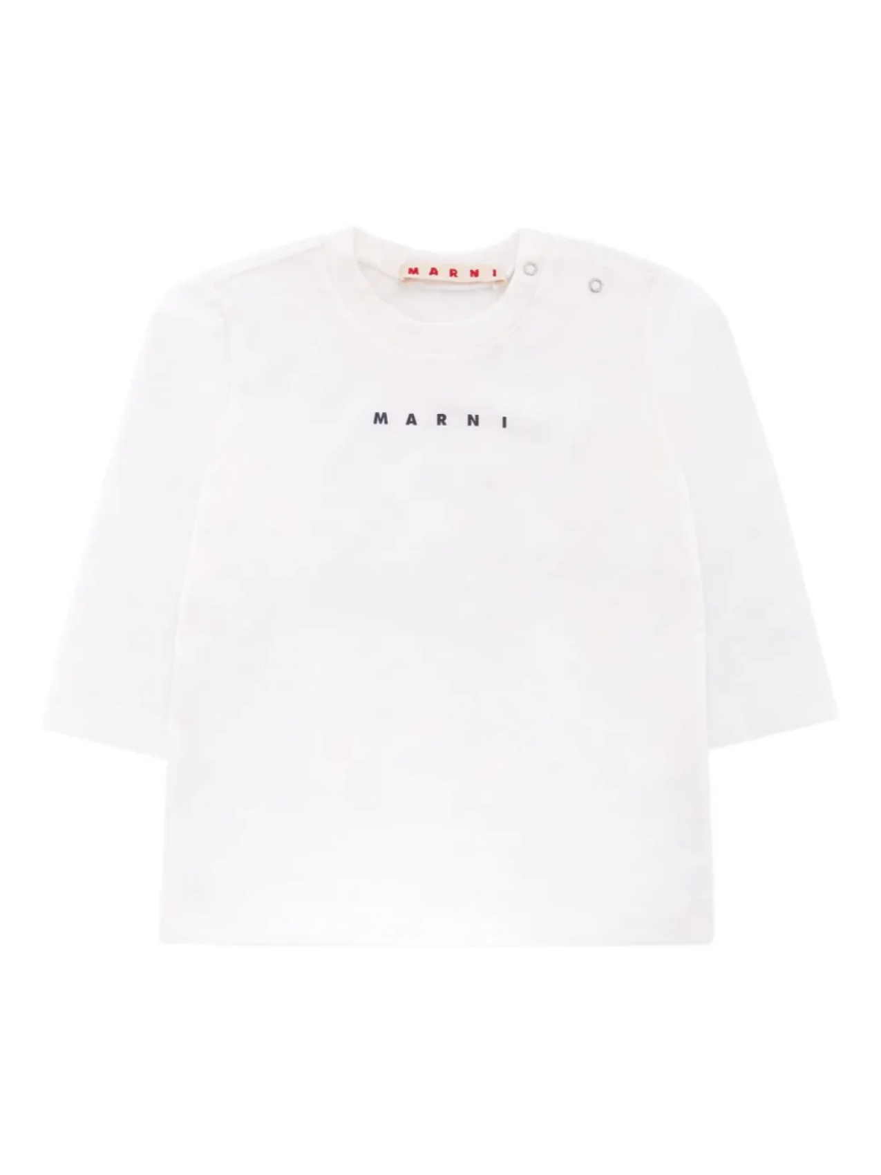 

Футболка с длинными рукавами и логотипом Marni Kids, белый