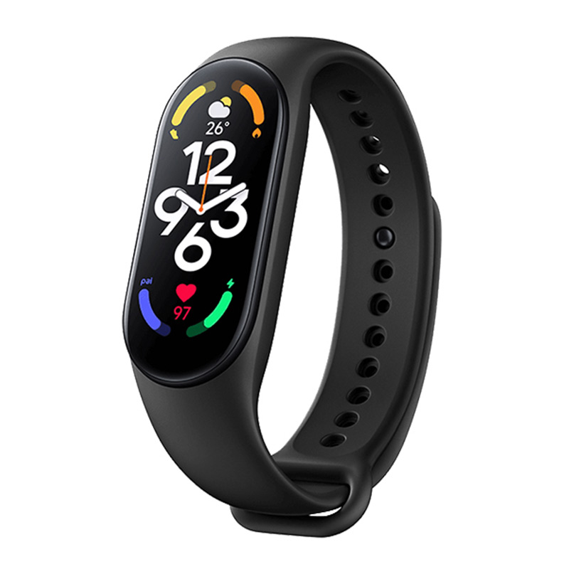 

Ремешок Xiaomi Совместимость Силиконовый Материал BIAZE, Xiaomi Mi Band 7/6/5/NFC Ремешок [Черный]