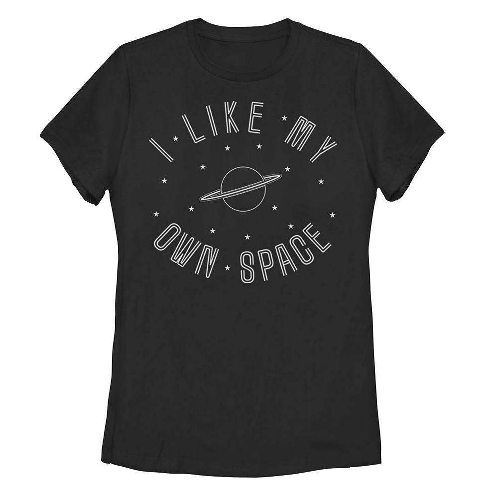 

Футболка с рисунком «I Like My Own Space» для юниоров, черный