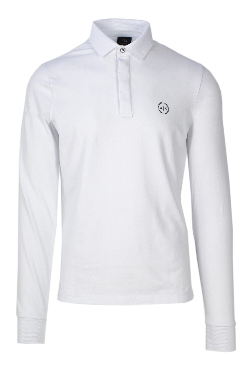 

Поло Armani Exchange с длинным рукавом, белый