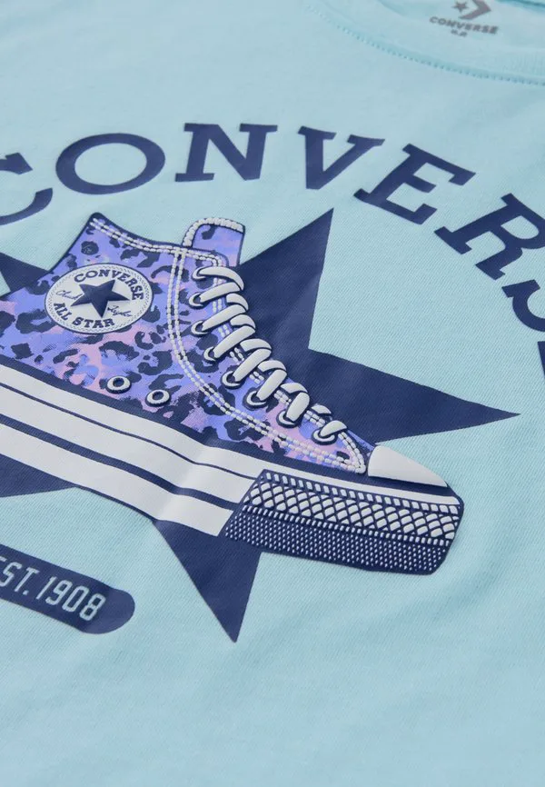 Футболка с графическим принтом в виде кроссовок Converse, Rained Out — фото 3