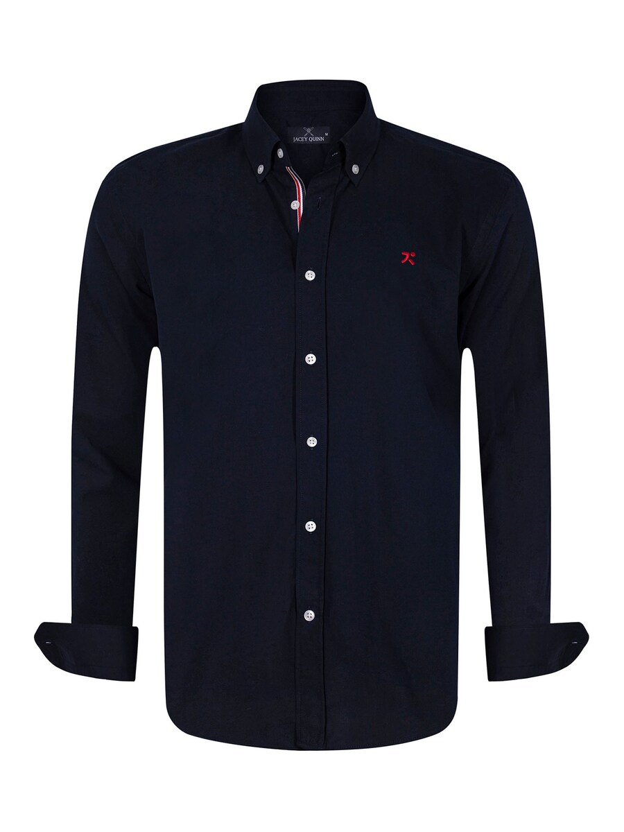 

Повседневная рубашка Jacey Quinn Regular fit Button Up Shirt, темно-синий