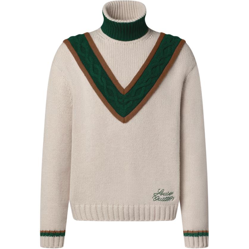 

Свитер мужской FW25 LOUIS VUITTON, серый бежевый