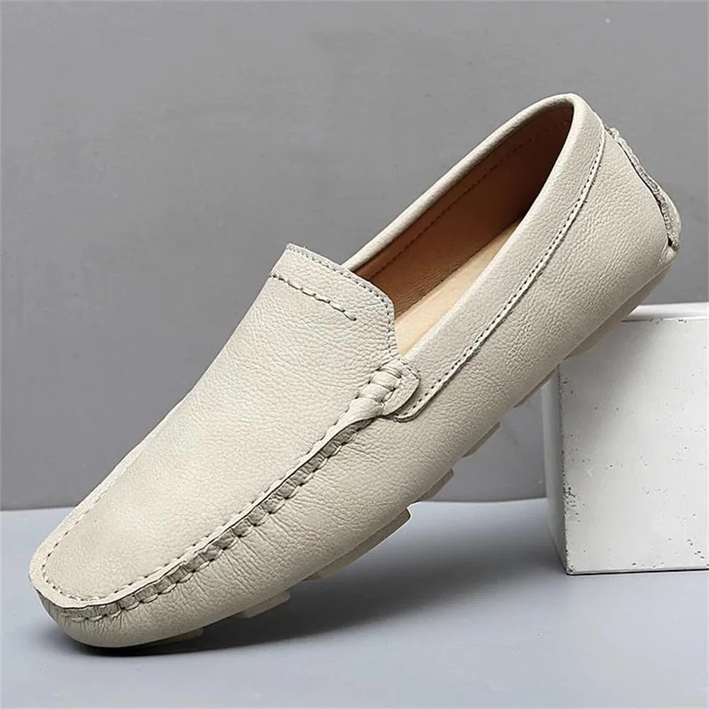 Мокасины кожаные Adhdyuud Loafers, коричневый — фото 3