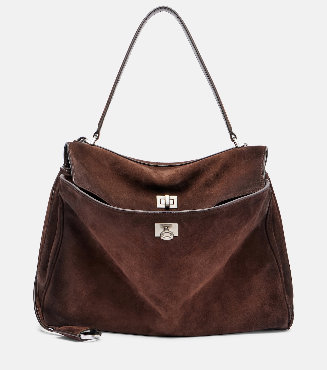

Замшевая сумка-тоут Rodeo Medium Balenciaga, Light Espresso