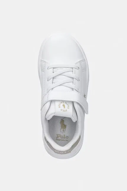 Кроссовки детские Heritage Court Super PS Polo Ralph Lauren, белый — фото 4