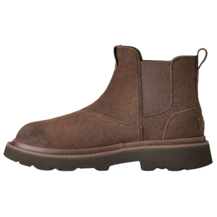 

UGG Гибридные короткие мужские ботинки челси темно-коричневого цвета