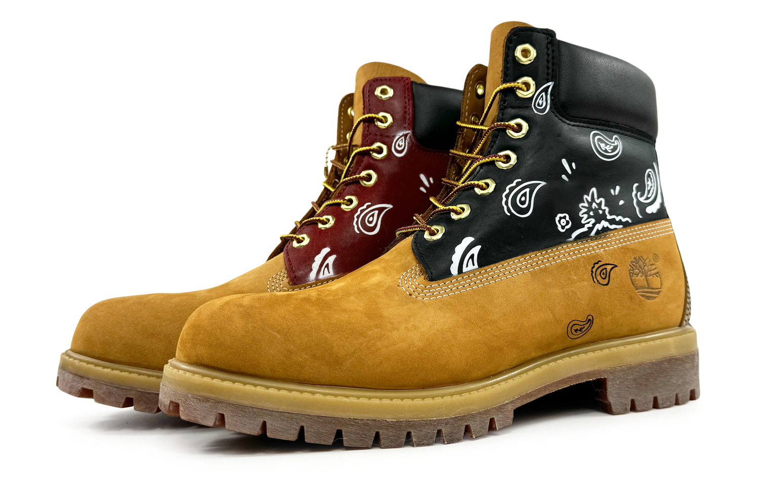 

Ботинок Timberland PREMIUM Martin, черный/красный/коричневый/цветы кешью