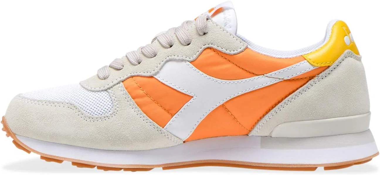 Кроссовки унисекс Diadora Camaro Erwachsene, White, Orange, Yellow — фото 2