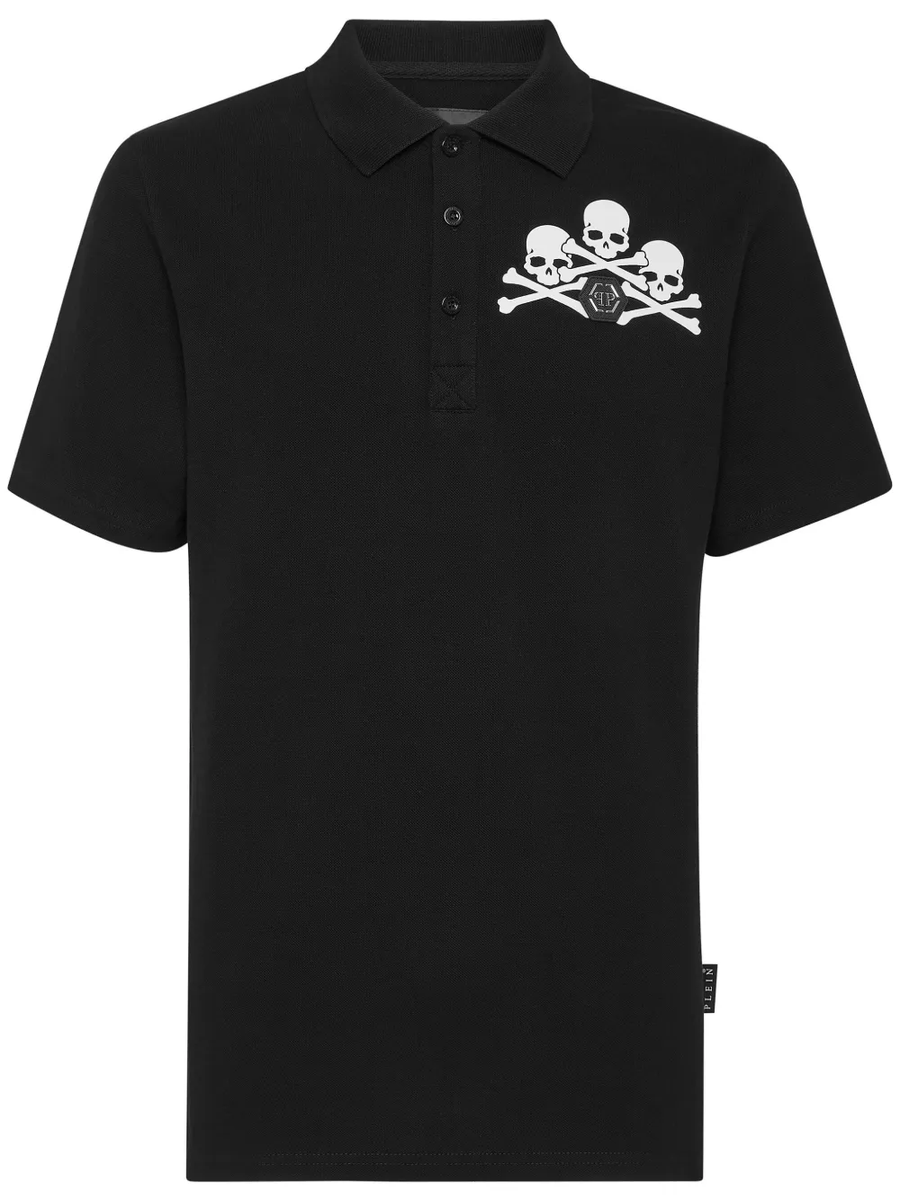 

Рубашка поло с логотипом Skull Philipp Plein, черный