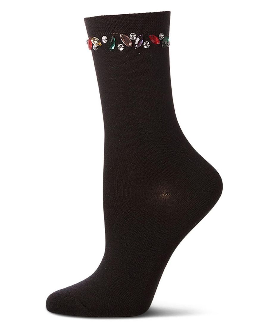 

Женские модные носки "Tossed Gems" из смеси вискозы MeMoi, Black