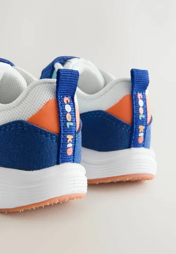 Кроссовки для первых шагов Next, Regular fit touch fastening first walker trainers, синий цветблок — фото 3