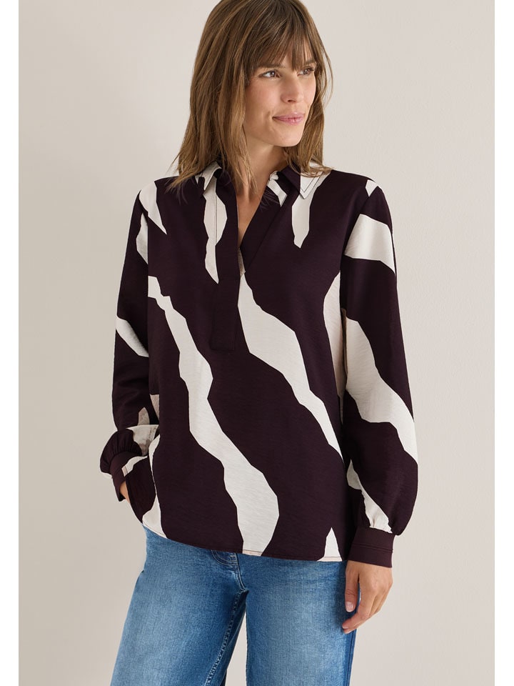 

Cecil Блузка фиолетово-кремового цвета