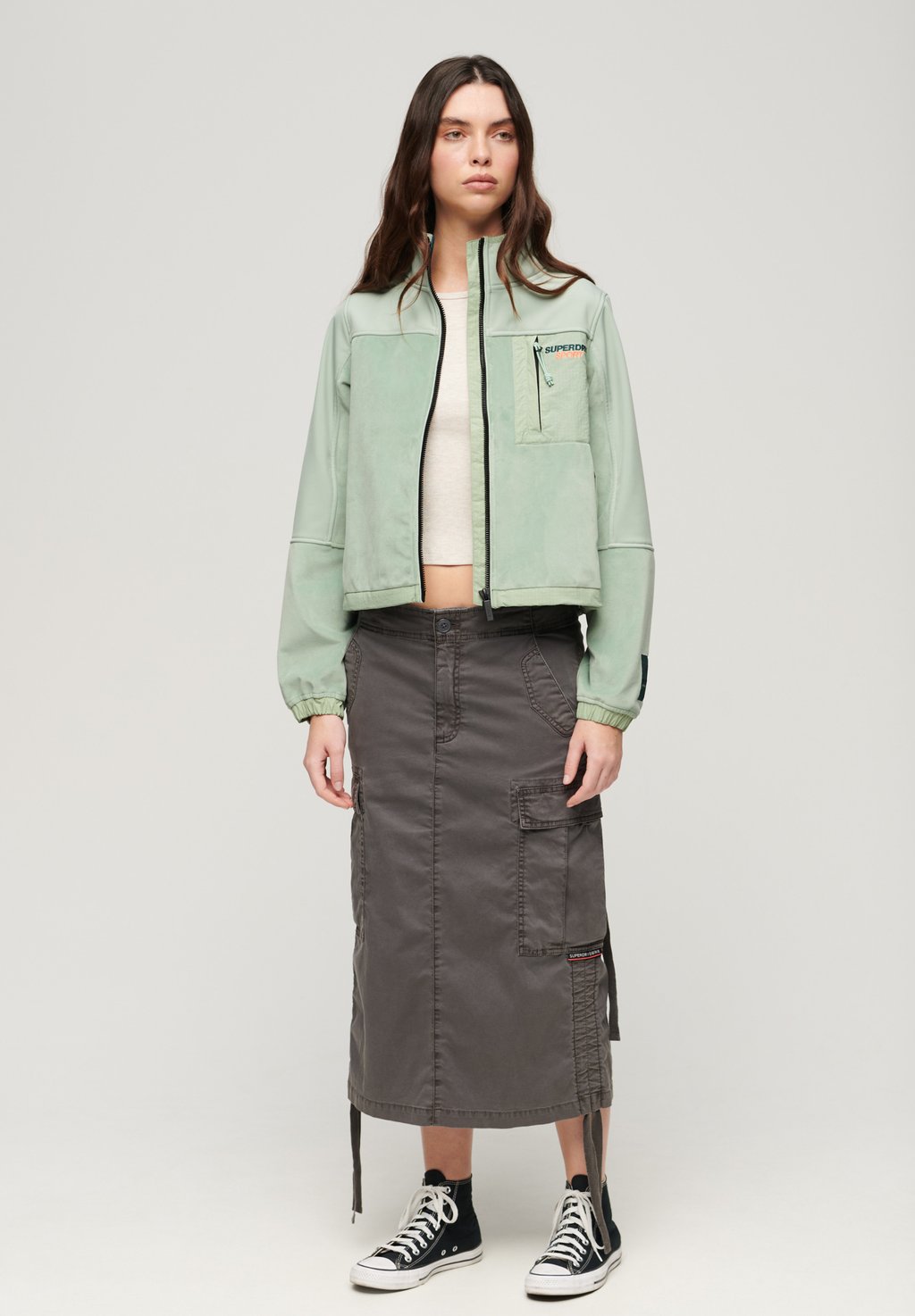 

Легкая куртка HYBRID TREKKER Superdry, зеленый