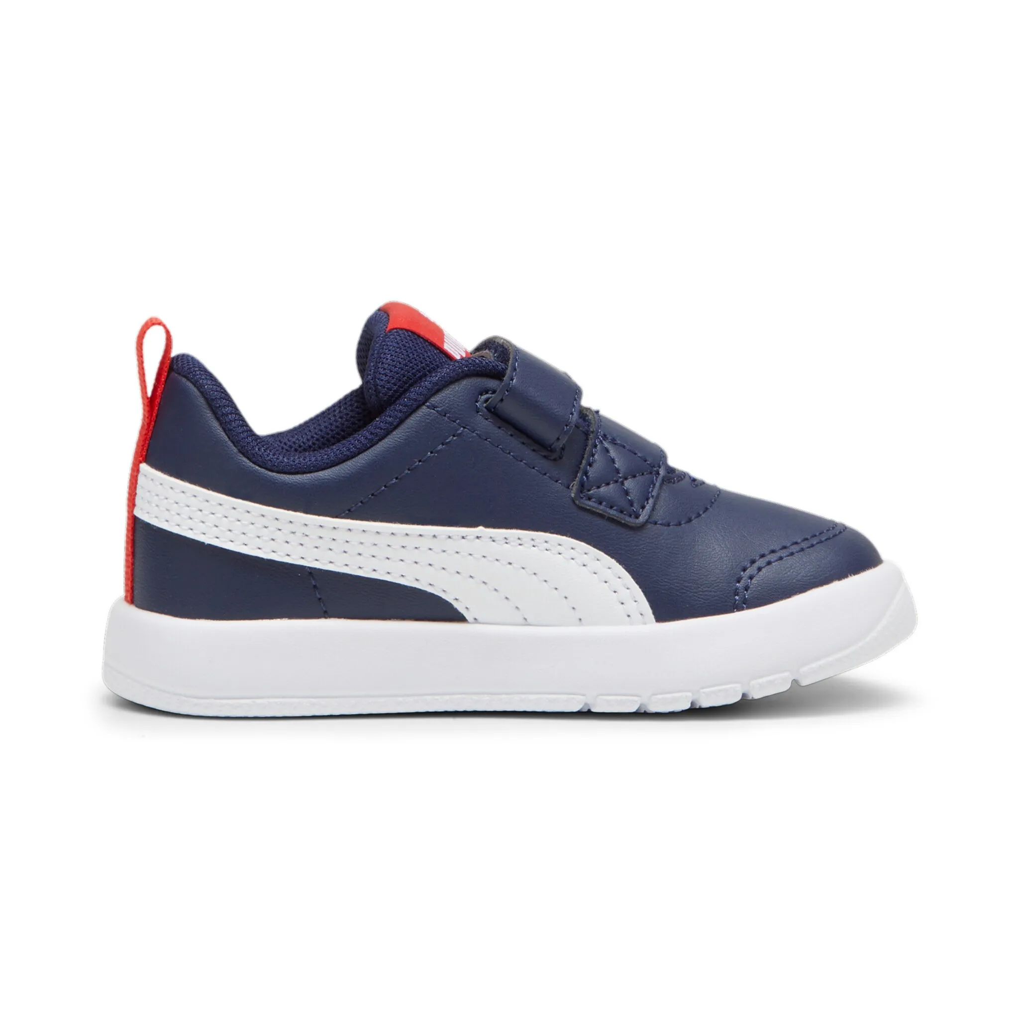 Кроссовки PUMA "COURTFLEX V3 V INF", детские, цвет Puma Navy- Puma White- Puma Red — фото 3