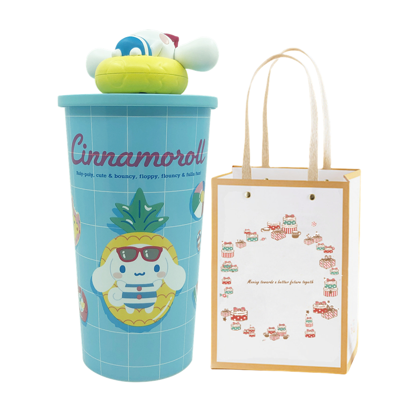 

Пластиковые стаканы для воды Sanrio, Cinnamoroll Lying Doll Cup (Wind The Key To Make The Doll Move)